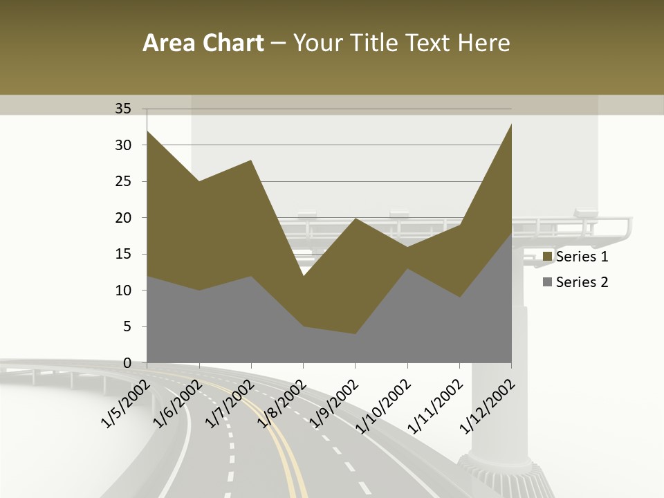 Border Striped Bridge PowerPoint Template