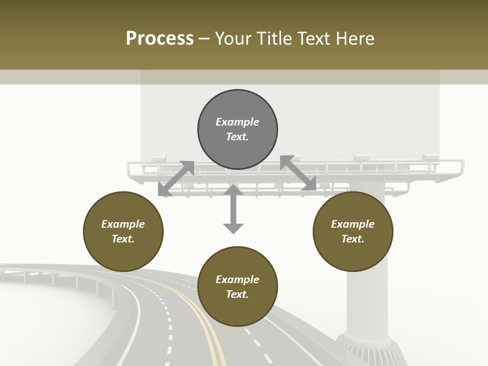 Border Striped Bridge PowerPoint Template