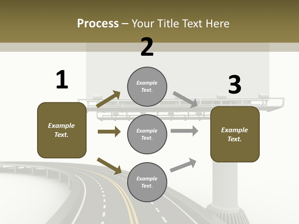 Border Striped Bridge PowerPoint Template