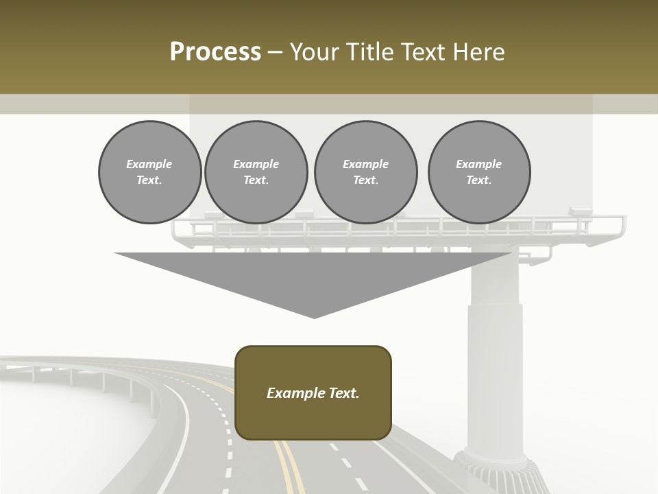 Border Striped Bridge PowerPoint Template