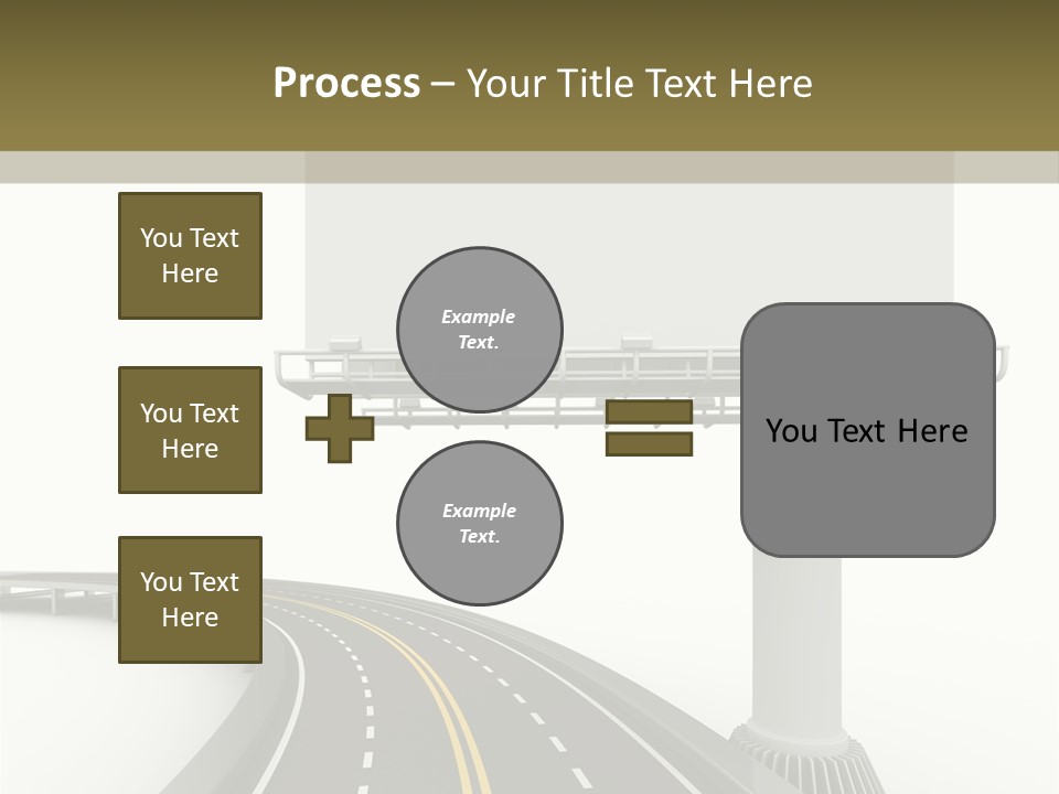 Border Striped Bridge PowerPoint Template
