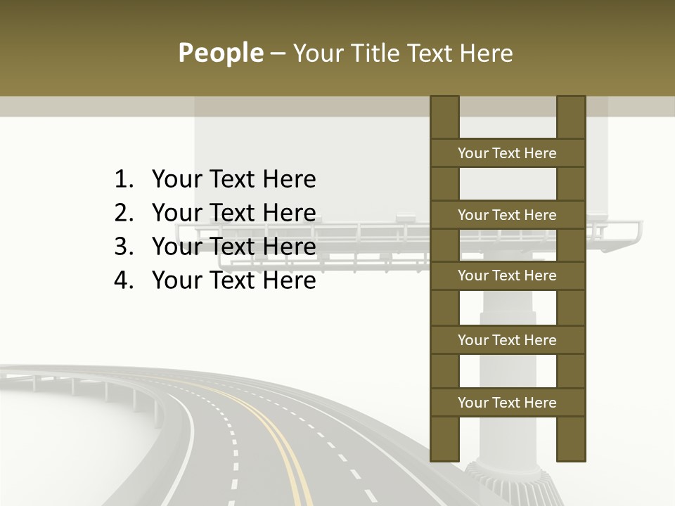 Border Striped Bridge PowerPoint Template