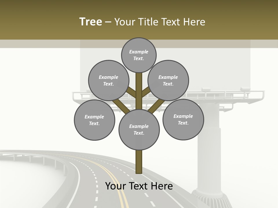 Border Striped Bridge PowerPoint Template
