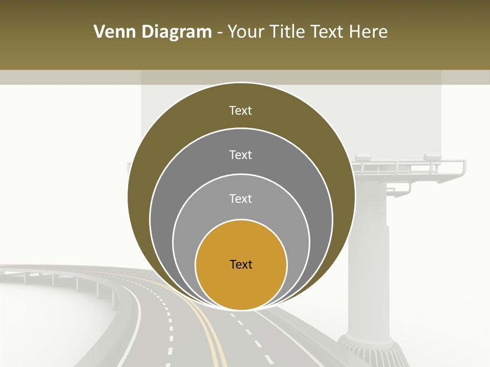 Border Striped Bridge PowerPoint Template