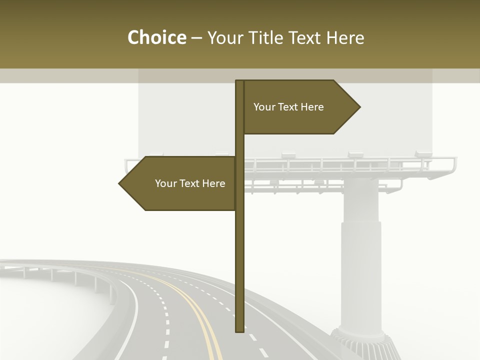 Border Striped Bridge PowerPoint Template