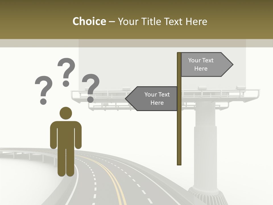 Border Striped Bridge PowerPoint Template