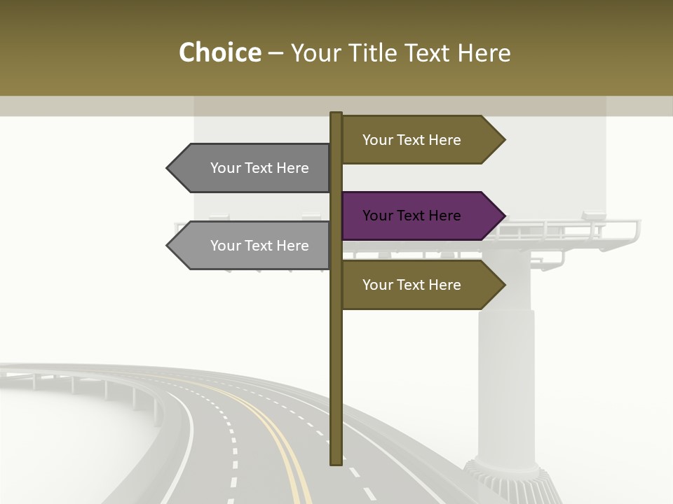 Border Striped Bridge PowerPoint Template