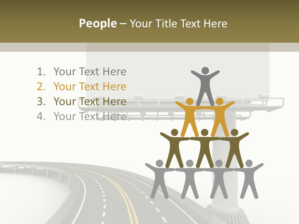 Border Striped Bridge PowerPoint Template