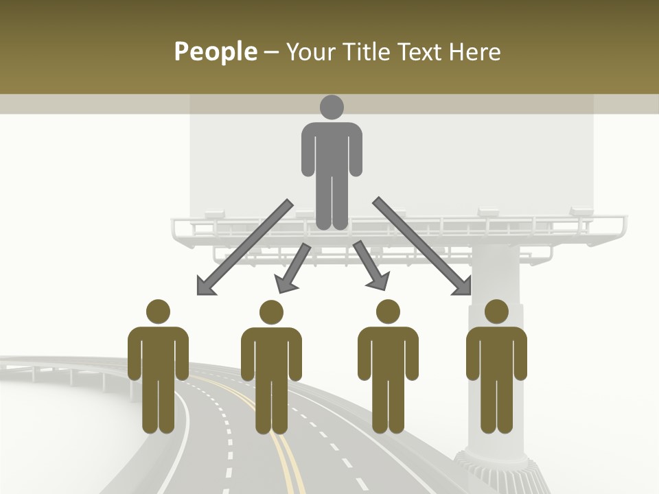 Border Striped Bridge PowerPoint Template