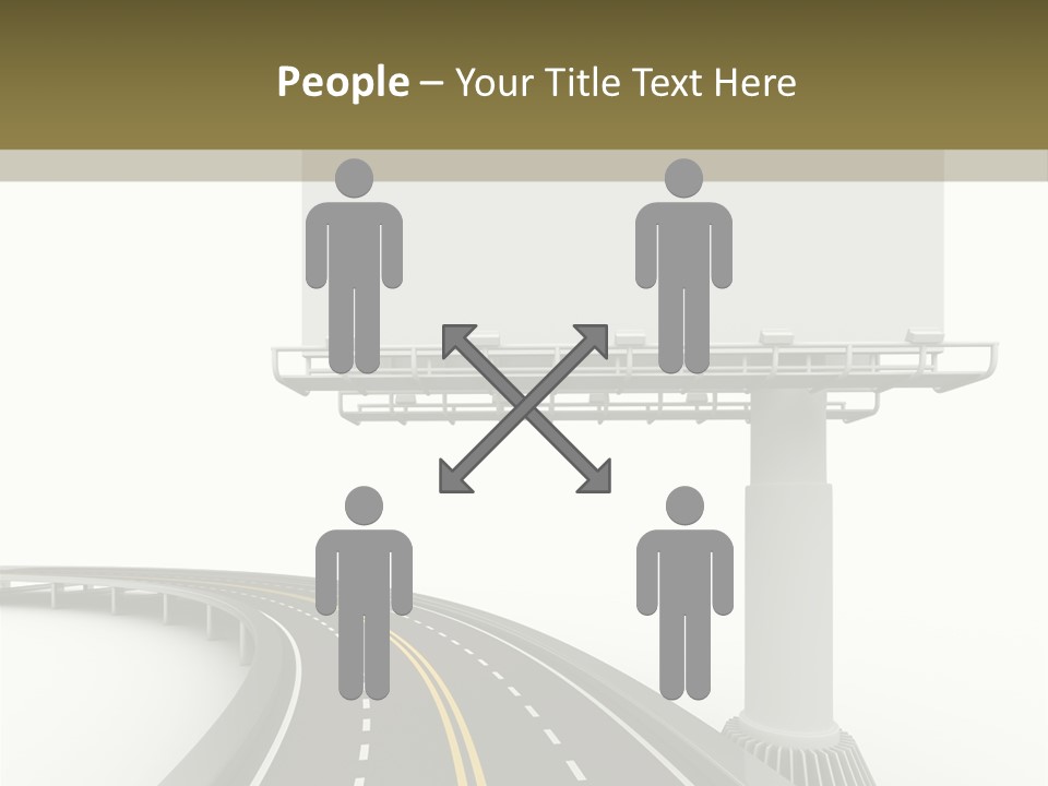 Border Striped Bridge PowerPoint Template