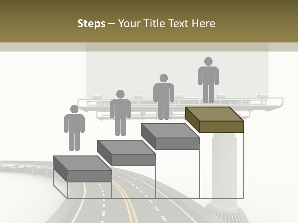 Border Striped Bridge PowerPoint Template