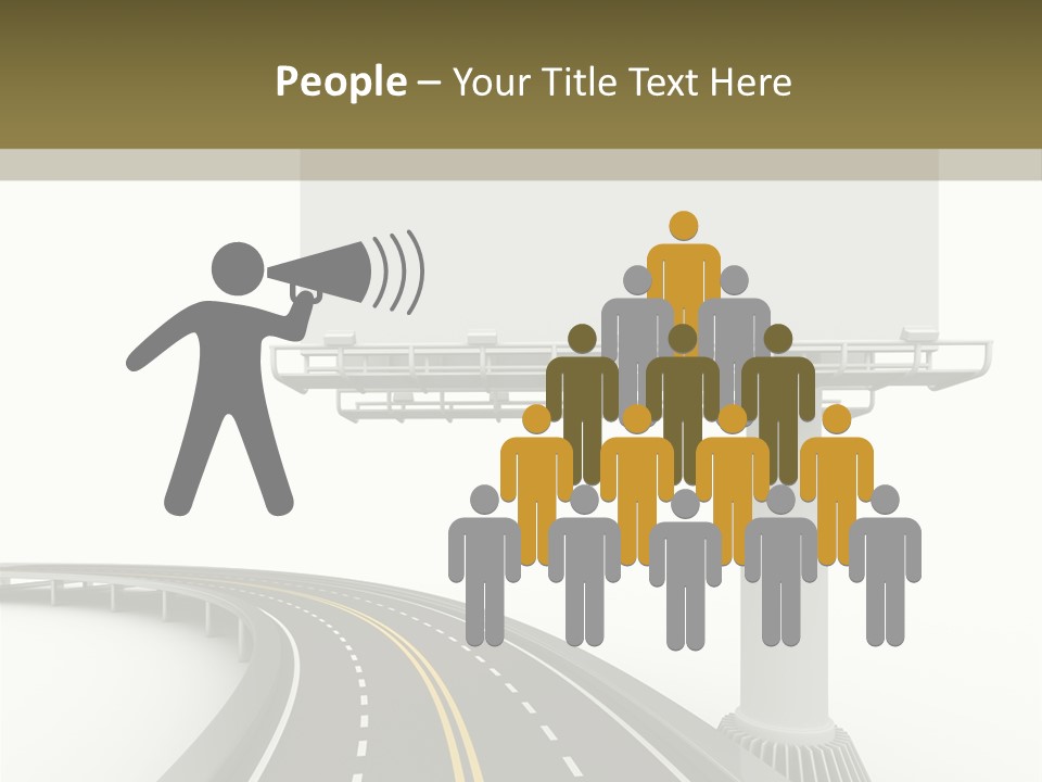 Border Striped Bridge PowerPoint Template