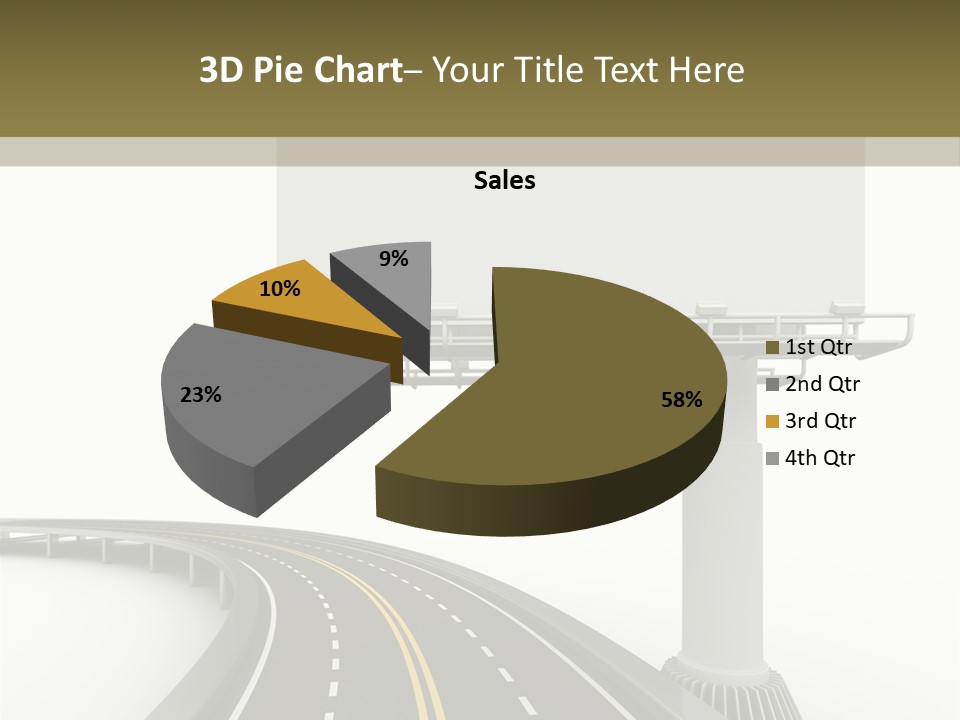 Border Striped Bridge PowerPoint Template