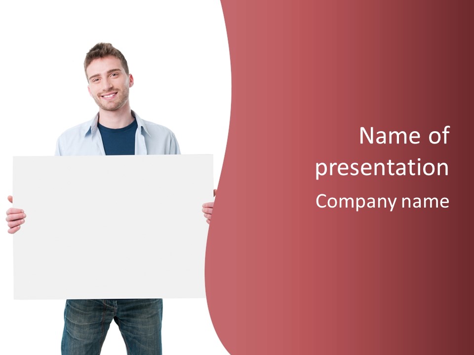 White Studio Young PowerPoint Template