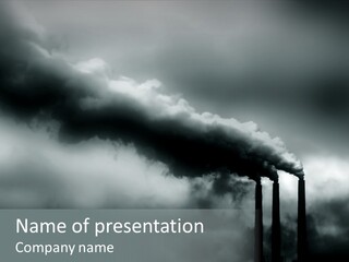 Pollution Industry Crisis PowerPoint Template