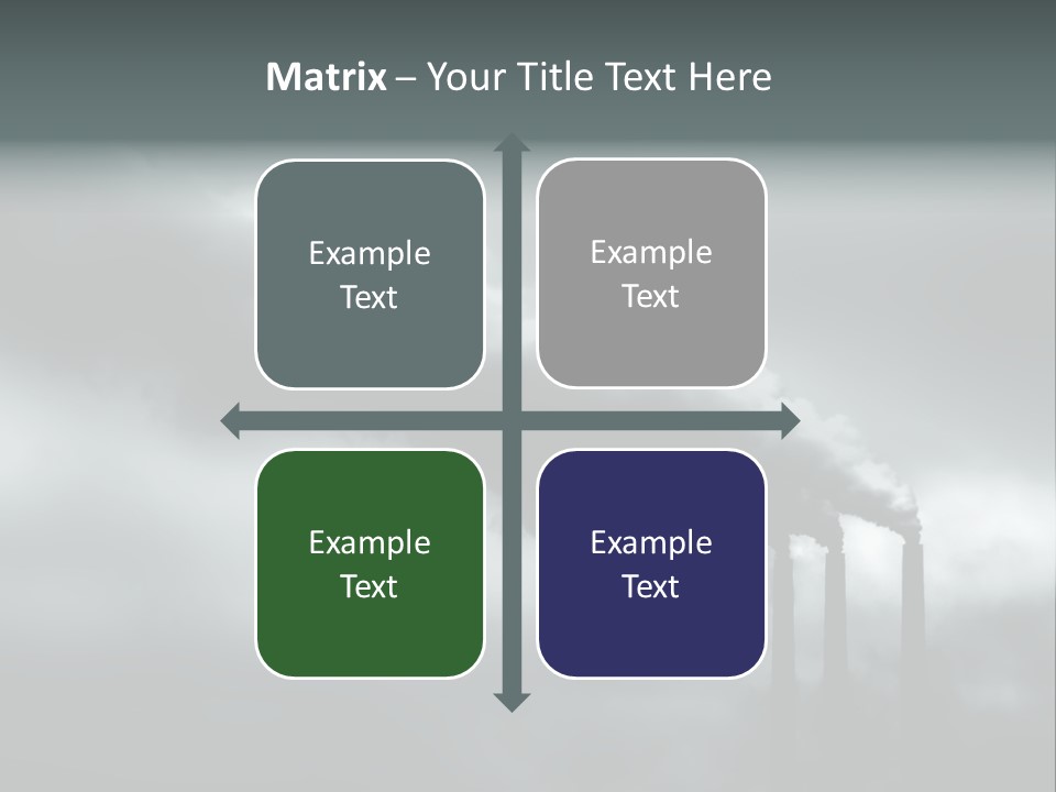 Pollution Industry Crisis PowerPoint Template