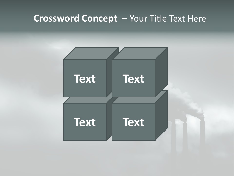 Pollution Industry Crisis PowerPoint Template
