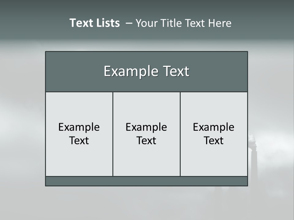 Pollution Industry Crisis PowerPoint Template