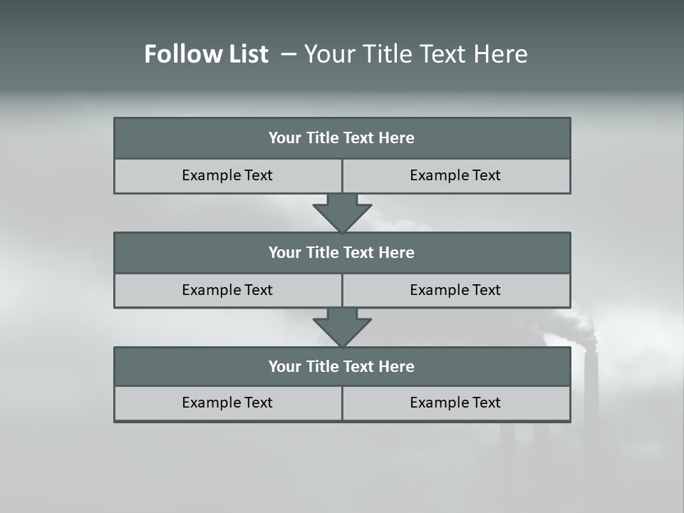 Pollution Industry Crisis PowerPoint Template