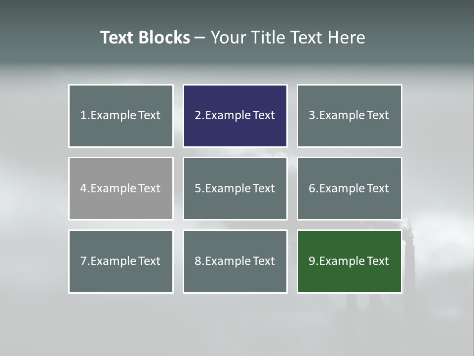 Pollution Industry Crisis PowerPoint Template