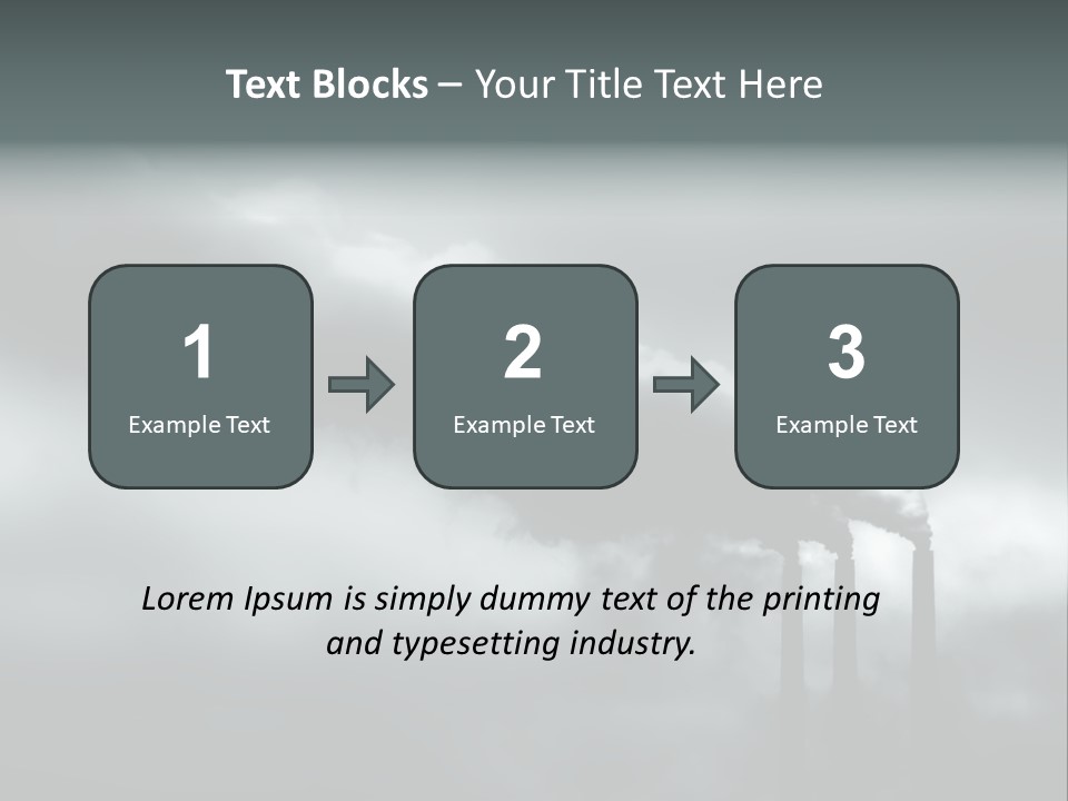 Pollution Industry Crisis PowerPoint Template