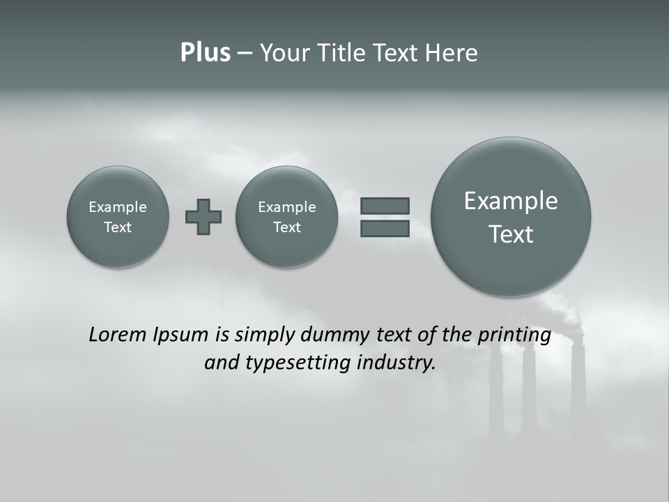 Pollution Industry Crisis PowerPoint Template