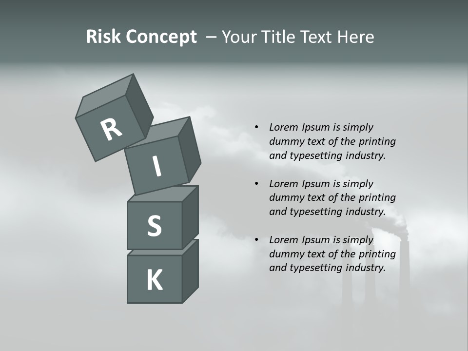 Pollution Industry Crisis PowerPoint Template