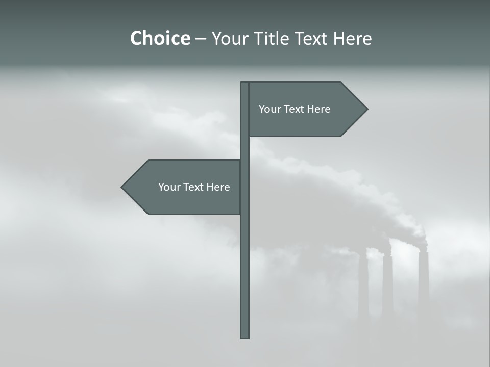 Pollution Industry Crisis PowerPoint Template