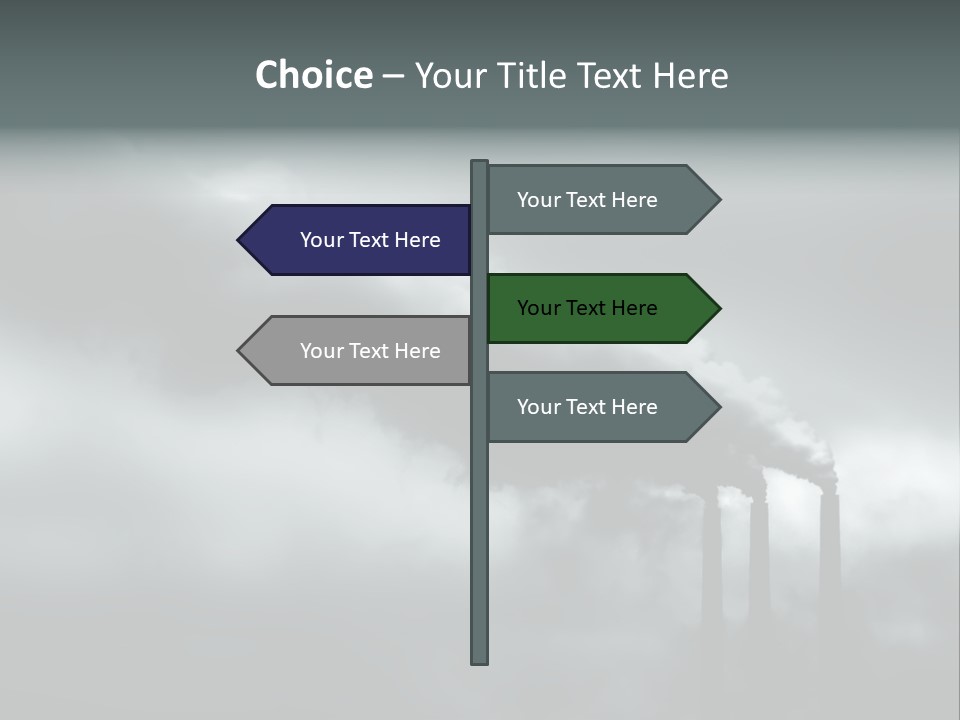 Pollution Industry Crisis PowerPoint Template