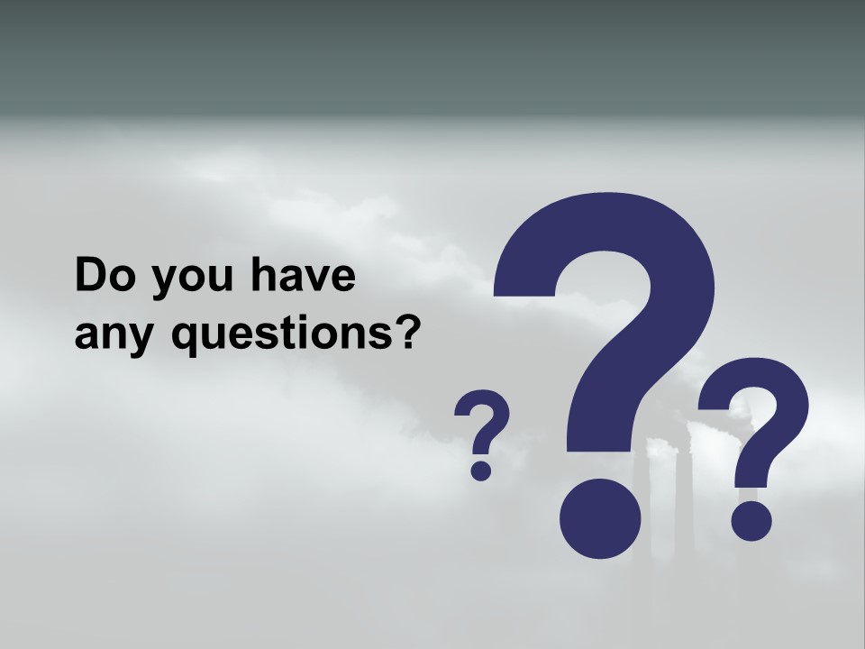 Pollution Industry Crisis PowerPoint Template