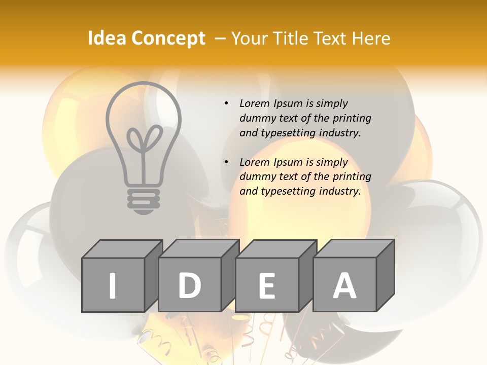 Card Bunch Render PowerPoint Template