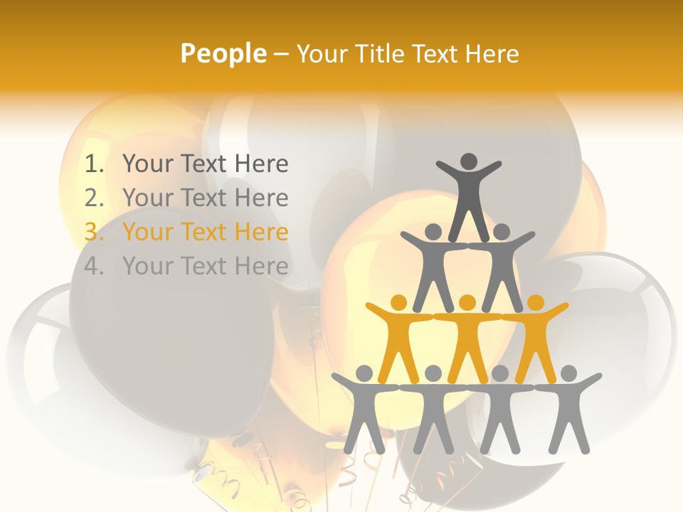 Card Bunch Render PowerPoint Template