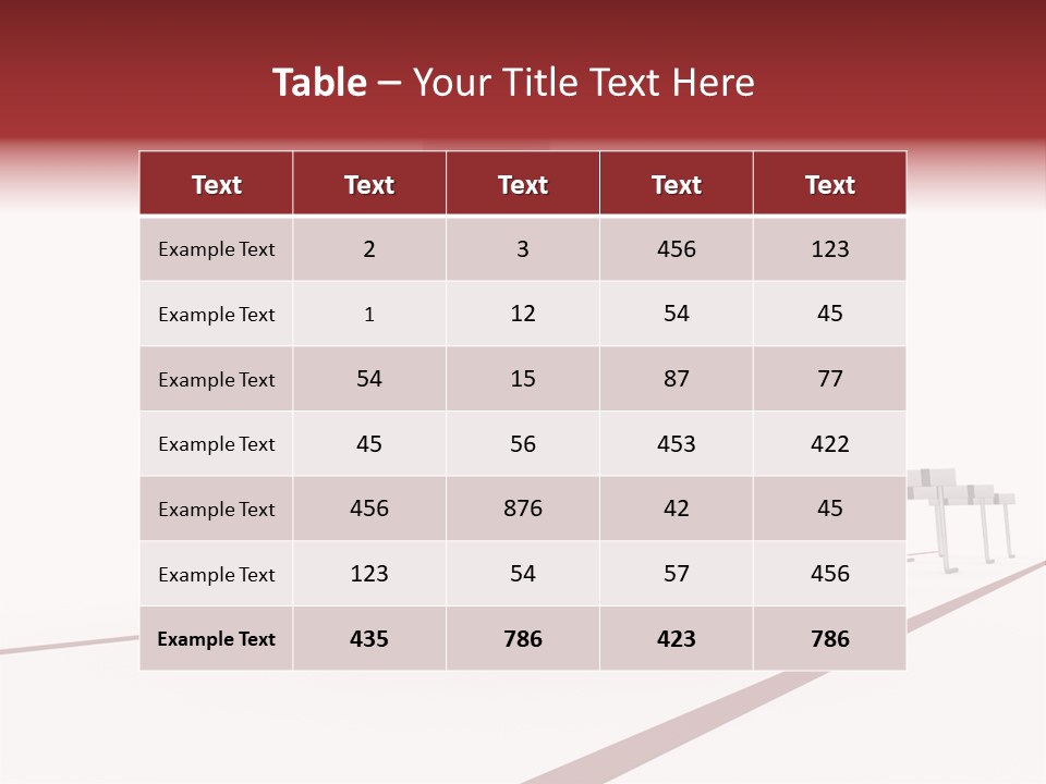 Image Run Competition PowerPoint Template