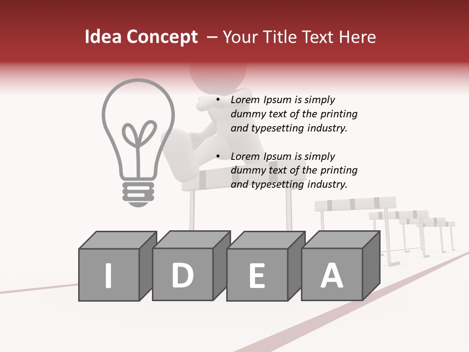 Image Run Competition PowerPoint Template