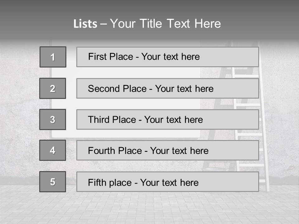 Bucket Commercial Descriptive PowerPoint Template