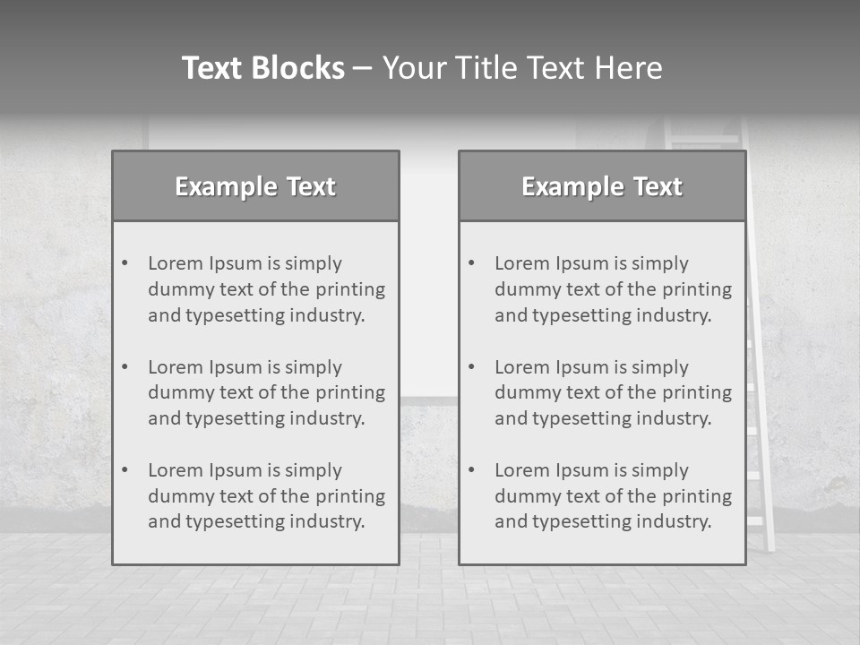 Bucket Commercial Descriptive PowerPoint Template