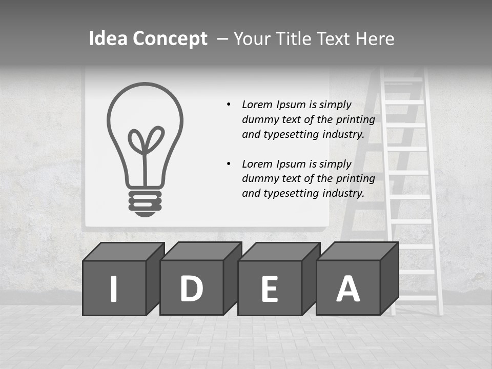 Bucket Commercial Descriptive PowerPoint Template