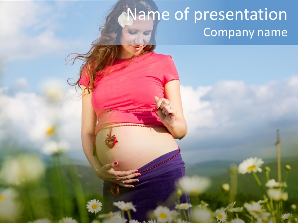 Female Healthy Lovely PowerPoint Template