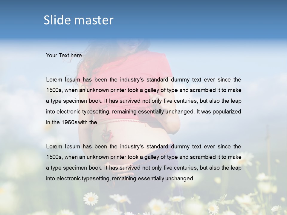 Female Healthy Lovely PowerPoint Template