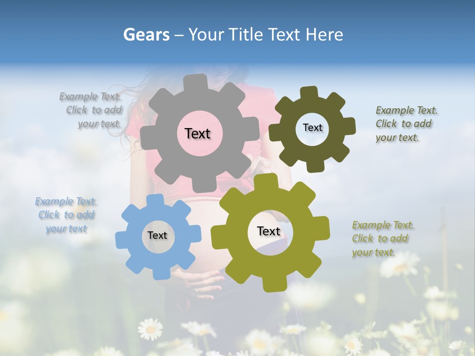 Female Healthy Lovely PowerPoint Template