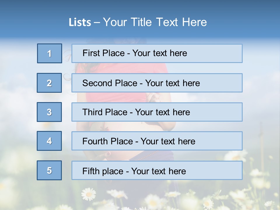 Female Healthy Lovely PowerPoint Template