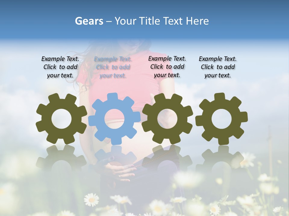 Female Healthy Lovely PowerPoint Template