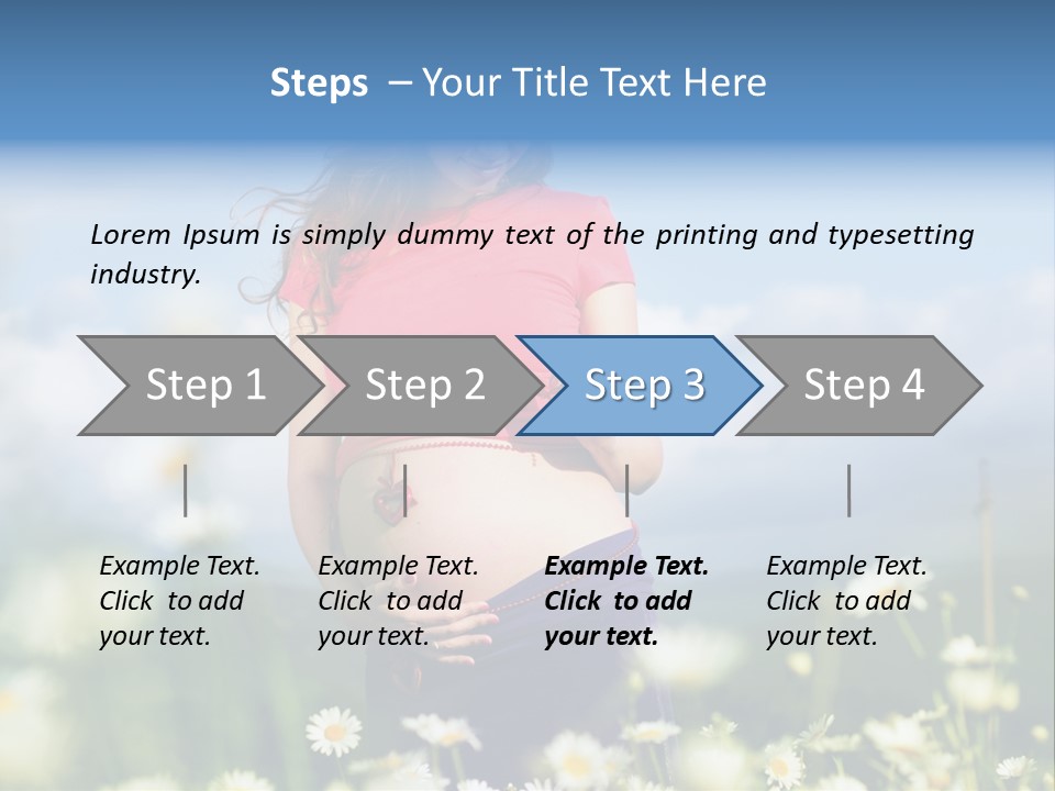 Female Healthy Lovely PowerPoint Template