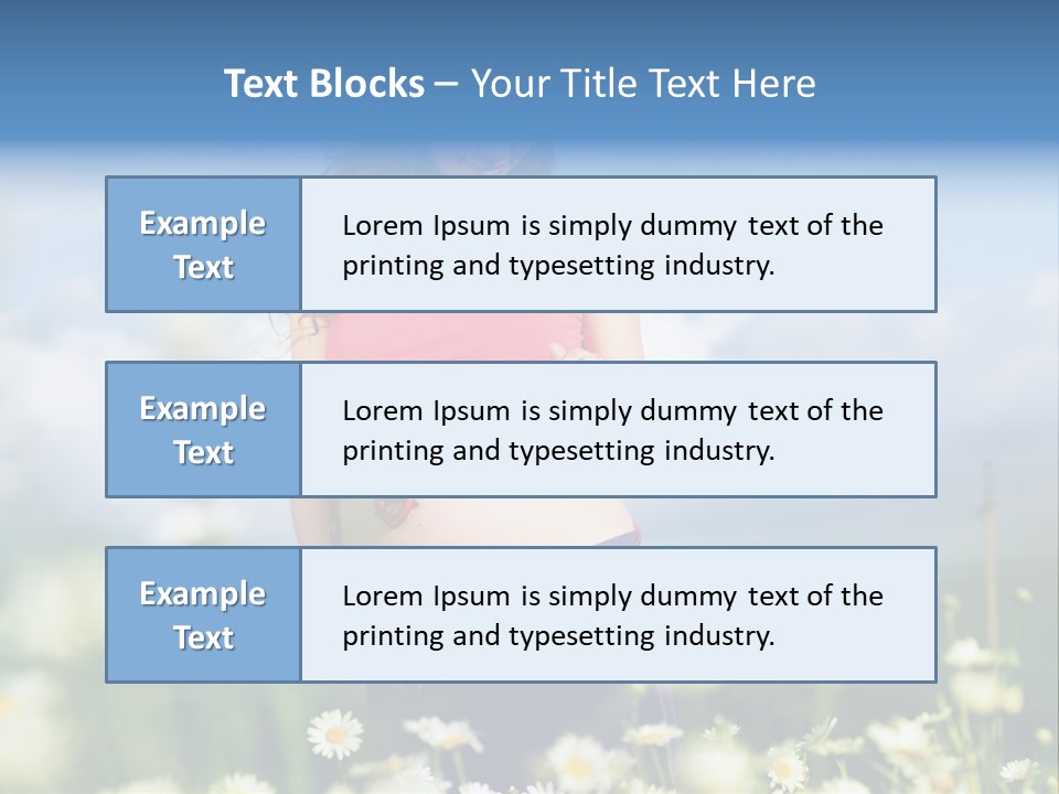 Female Healthy Lovely PowerPoint Template