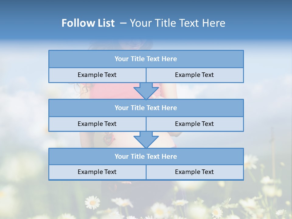 Female Healthy Lovely PowerPoint Template