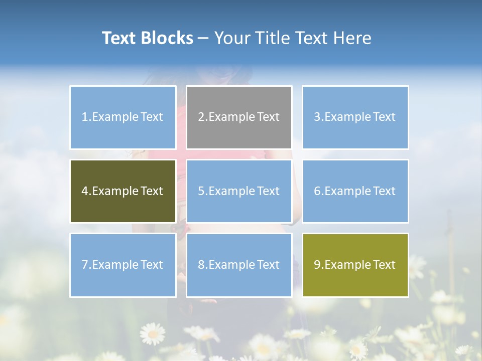 Female Healthy Lovely PowerPoint Template