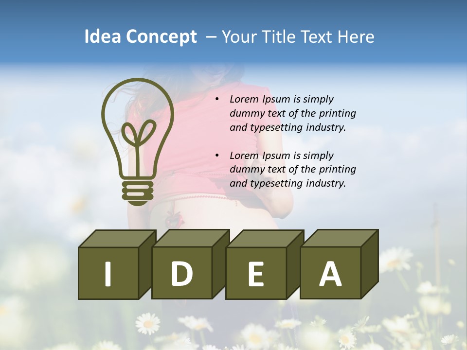 Female Healthy Lovely PowerPoint Template