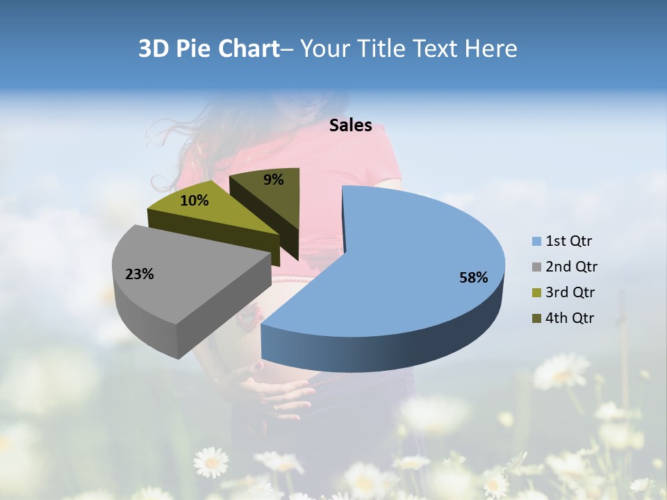 Female Healthy Lovely PowerPoint Template