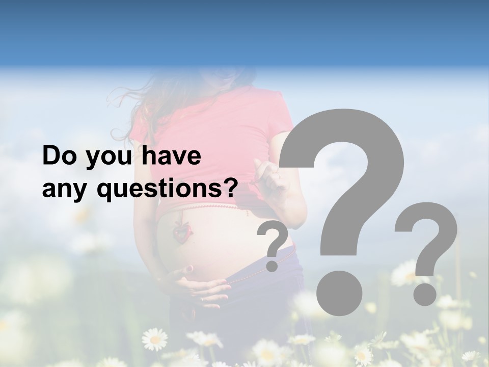 Female Healthy Lovely PowerPoint Template