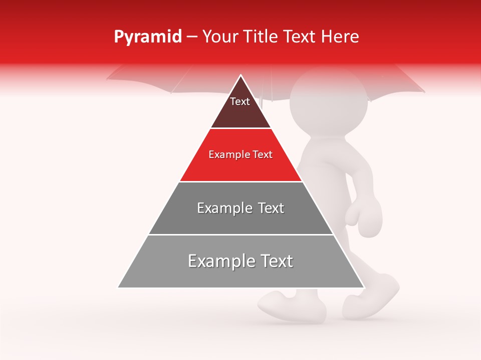 Man Shelter Rain PowerPoint Template
